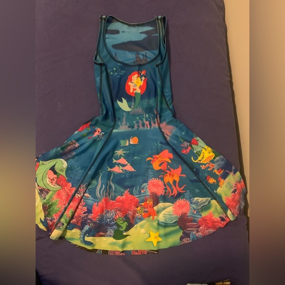 BlackMilk ARIEL VS URSULA INSIDE OUT DRESS Limited Museum Rare S Like New - Picture 7 of 9